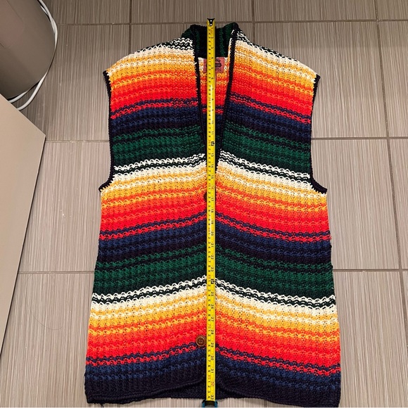 Vintage Cambridge Country Store Dry Goods multicolor rainbow knit sweater vest - Picture 6 of 10